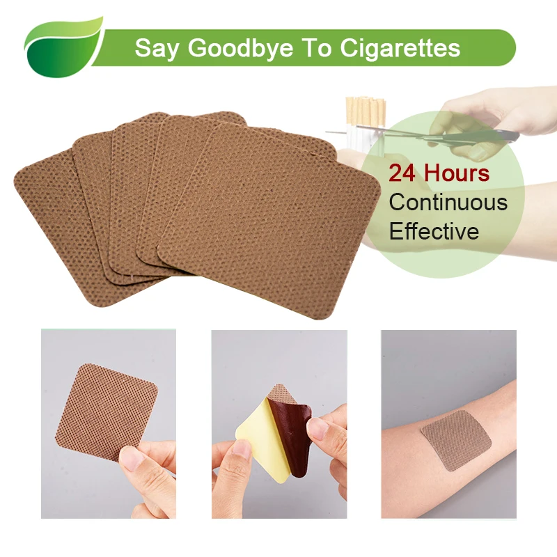 5Pcs/Bag 100% Natural Ingredient Anti Smoke Patch Chinese Herbal Medical Plaster Health Care Stop Quit Smoking Cessation