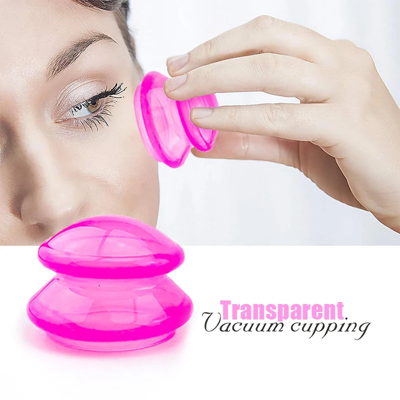 

Pink Cupping Cup Facial Lifting Moisture Absorber Anti Cellulite Ventosa Suction Cup Vacuum Cupping Therapy Silicone Massage Cup