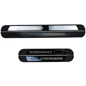 

Car Styling For jeep Cherokee 2014-2020 high quality ABS car Scuff Plate/Door Sill Car Stickers Overlay