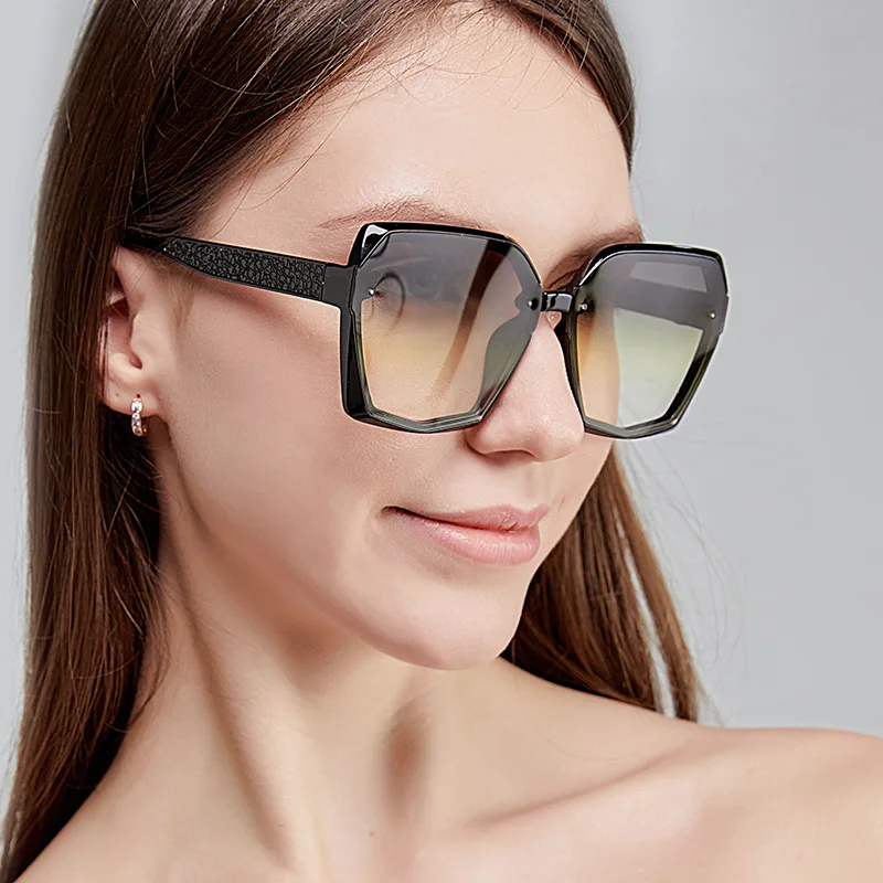 

DYTYMJ Oversized Sunglasses Women 2022 Luxury Brand Square Gradient Shades for Glasses High Quality Big Frame Gafas De Sol Mujer