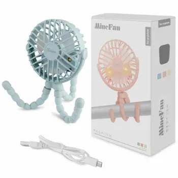 

USB Portable Tripod Cooling 3 Speeds Handheld Personal Little Mini Fan Clip On Desk Baby Stroller For Office Home