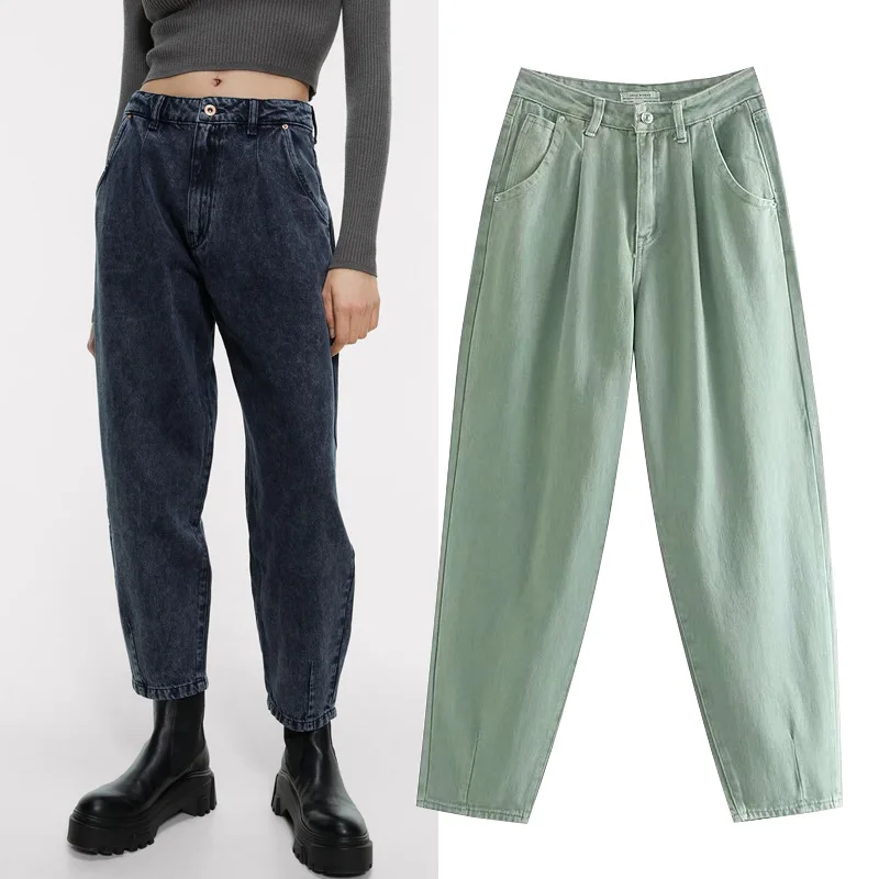 pleated baggy pants