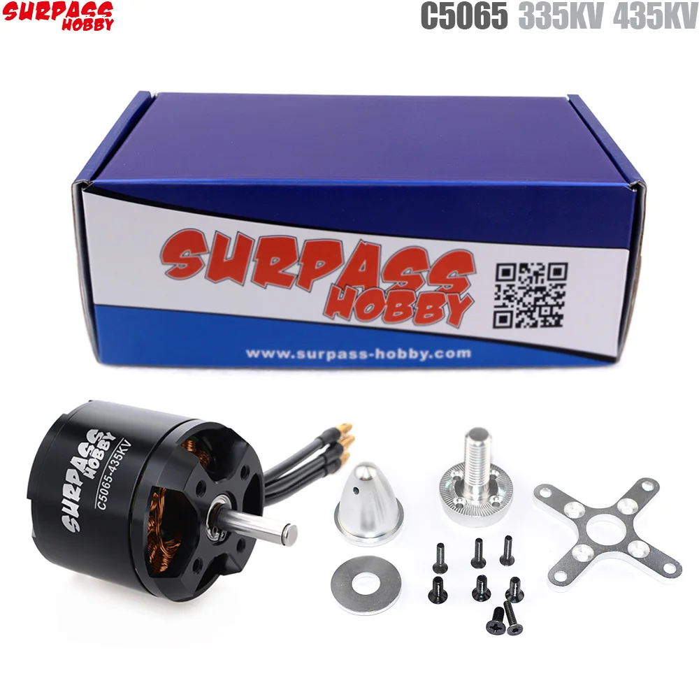 SURPASS HOBBY C5065 435KV/335KV бесщеточный двигатель для радиоуправляемого самолета с фиксированным крылом планерный самолет