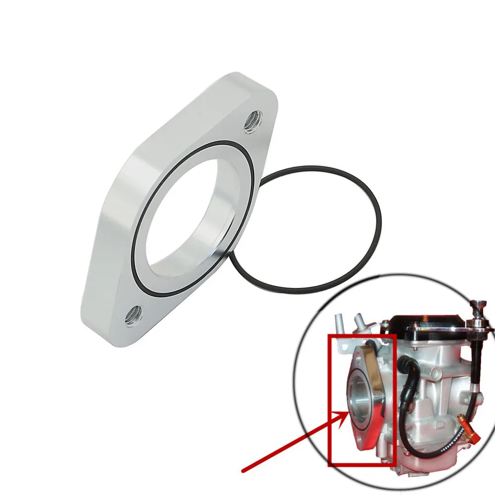 MOTORCYCLE PRODUCTS CV40MM CARBURETOR ADAPTER FLANGE FITS For HARLEY