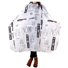 Парикмахерская накидка для взрослых, черная ткань для стрижки волос