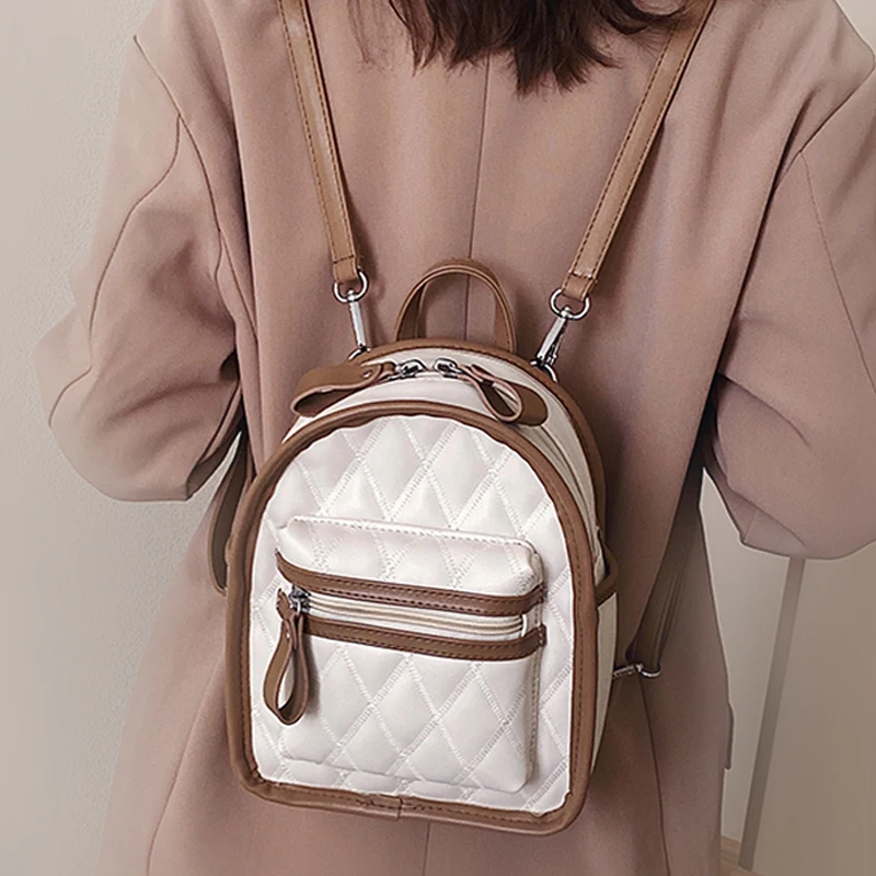 2020 Cute Women Backpacks Fashion PU Leather Female Shoulder Bag Small Ladies Backpack for Teenger Girls School Bags |