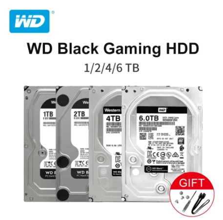 Western Digital -wd Black Gaming Hard Drive, 3.5 '' Sata3 Hdd Device, 1tb,  2tb, 4tb, 6tb, 8tb, 10tb, 7200rpm, Desktop, 6gb / S - Solid State Drives -  AliExpress