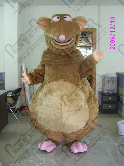 

quality plush rat mascot costumes cartoon brown mouse mascot design