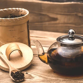 

400ml Glass Teapot Heat Resistant Glass Teapot Tea Set Tea Kettle with Stainless Steel Strainer (Apple-shaped Steel Drip-vessel)