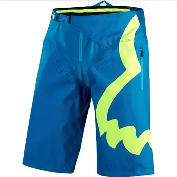 

Free shipping Blue Delicate Fox Shorts Motocross Mountain Bicycle Motorcycle Summer Short Pants