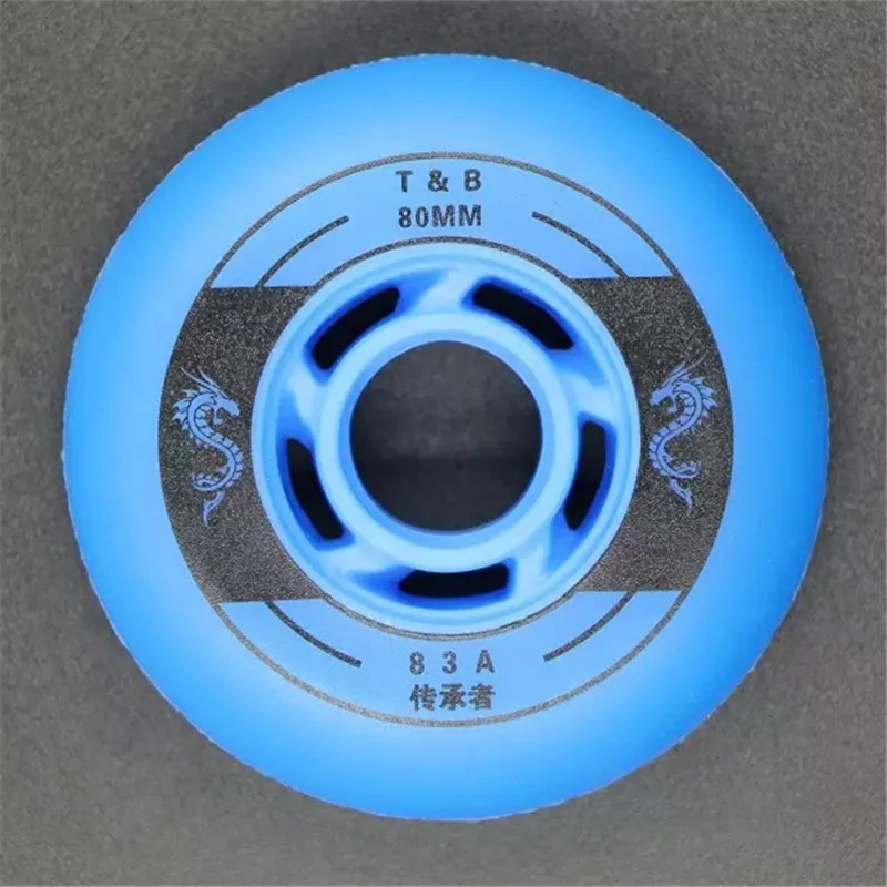 [72 мм 76 мм 80 мм] TianBo Inline Skate Wheel, 83A FSK слалом Recommand! Высокие эластичные колеса T& B для слалома уличной щетки
