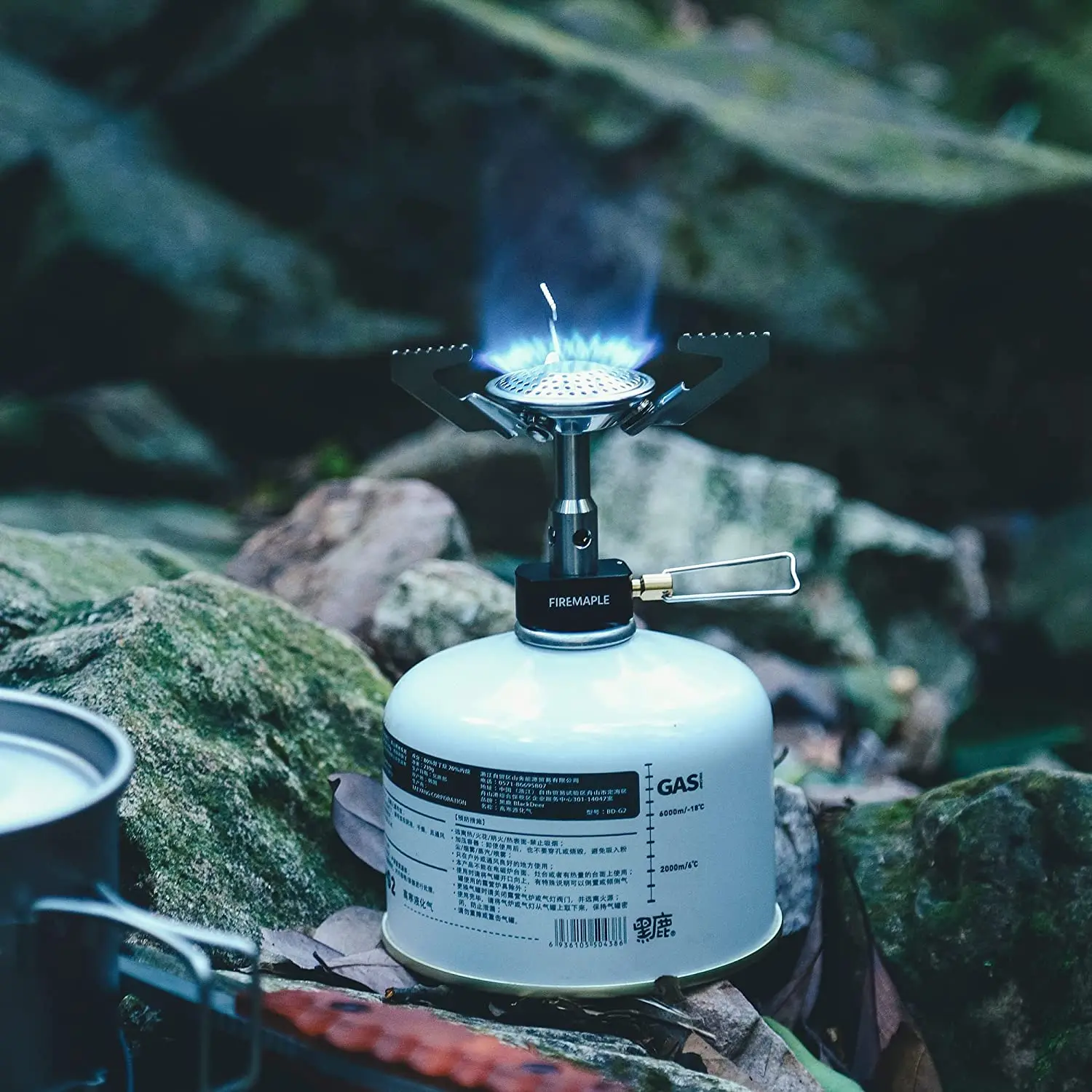 Mini estufa de camping, portátil plegable a prueba de viento, pequeña  estufa de gas para acampar al aire libre, senderismo, mochilero, viaje por