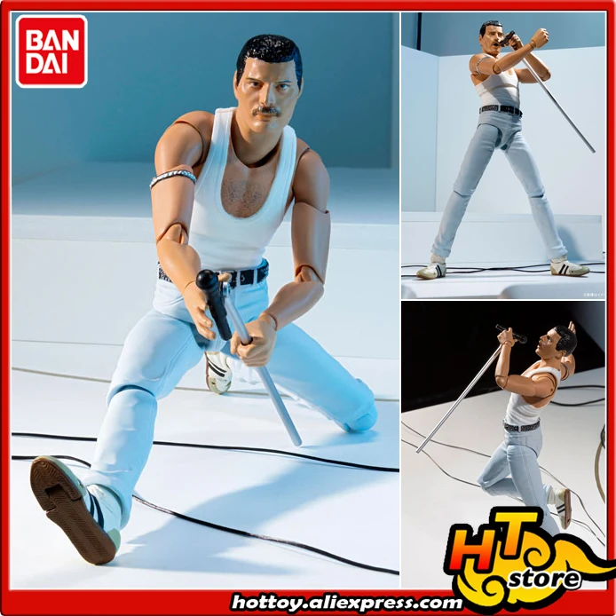 100% Оригинальные BANDAI духи Tamashii Наций S.H.Figuarts (SHF) Экшн-фигурка-Freddie LIVE AID Ver. | Игрушки