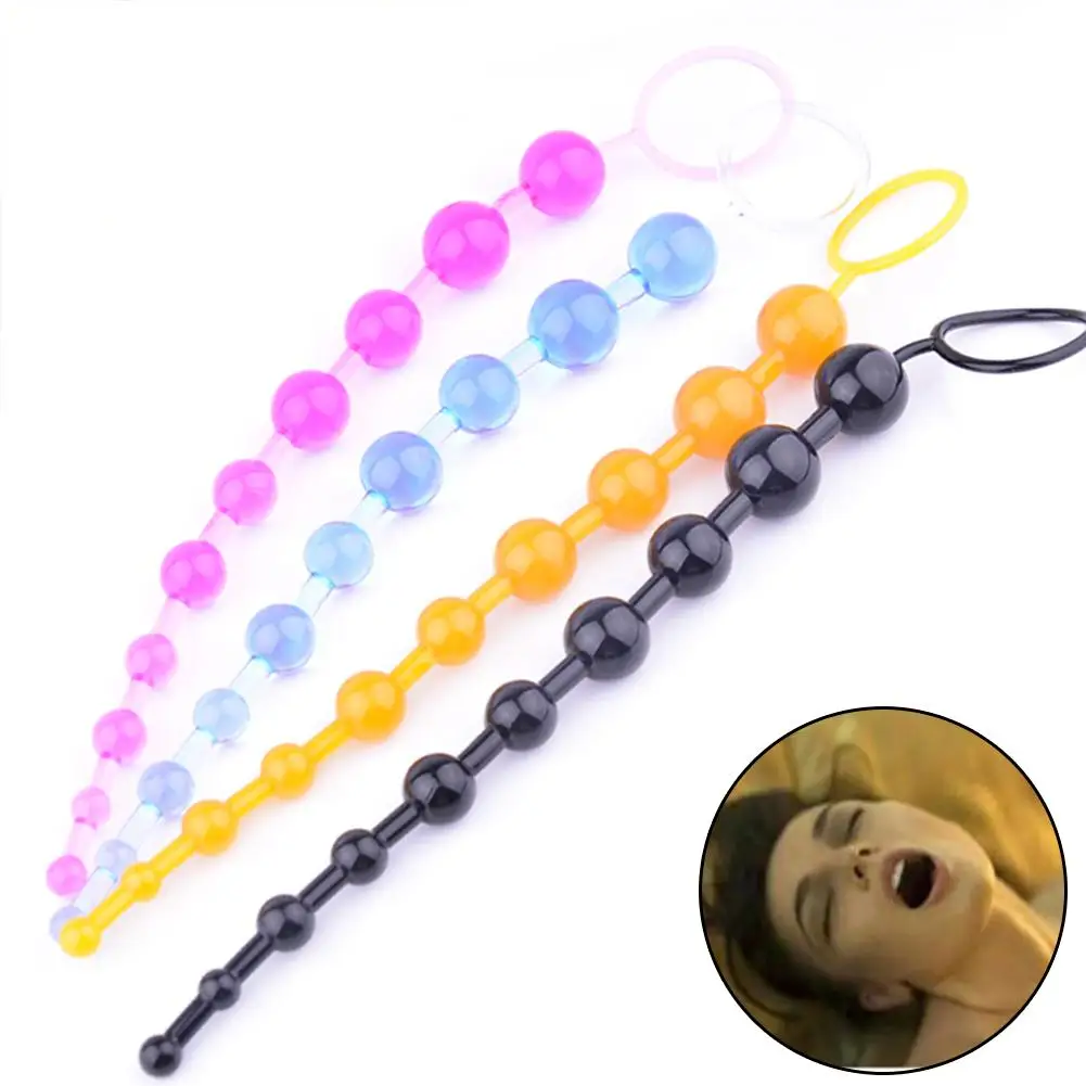 Unisex Anal Plug Masturbator Backyard Pull Beads Massage Stick Flirting Erotic Sex Toy Dilatador Korek Analny |
