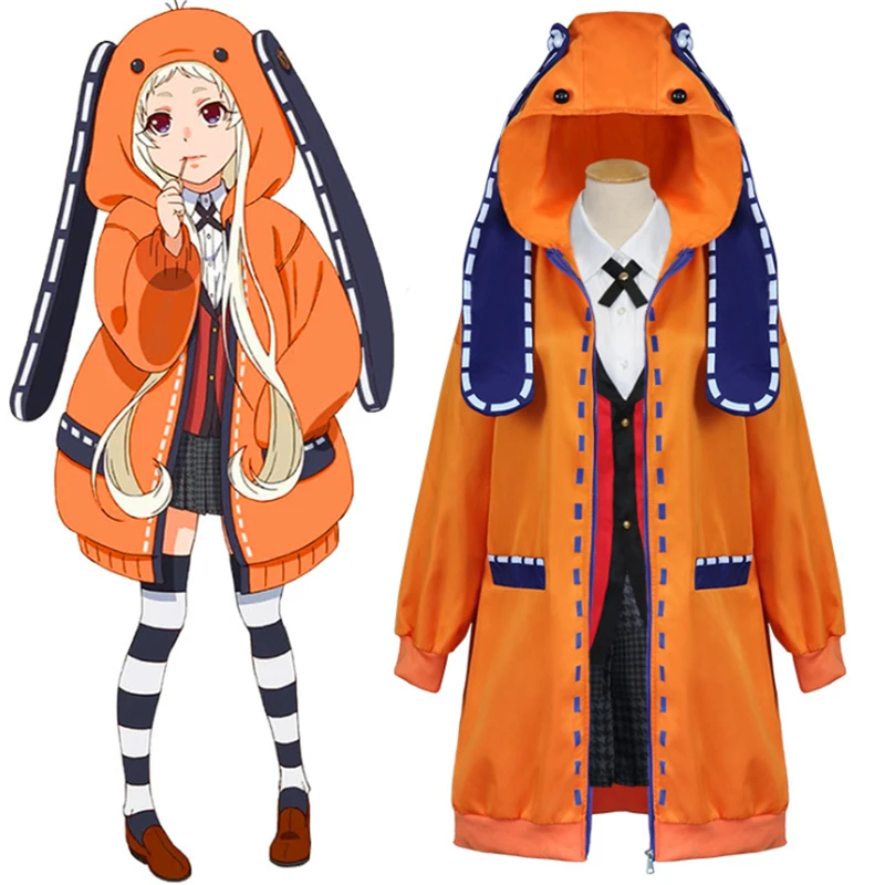 Костюм для косплея Yomotsuki Runa из аниме Kakegurui пальто школьниц Jk толстовка форменная