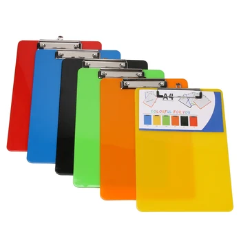 

Multi-Function Plastic Clipboards Writing Board A4 Clip Folder Board Stationery Office School Supplies Student Accessories