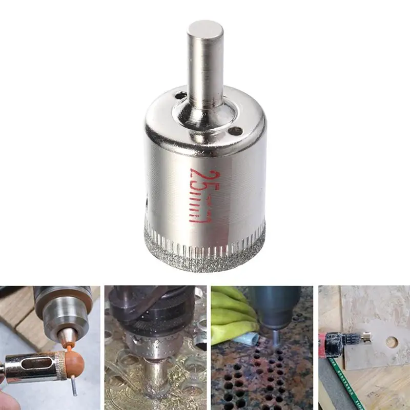 WINOMO 1 PC 25mm Diamond Coat Hole Saw Drill Bits For Glass Marble Ceramic Tile Or Granite Electric Drill Tools Accessories WINOMO 1 PC 25mm Diamond Coat Hole Saw Drill Bits For Glass Marble Ceramic Tile Or Granite Electric Drill Tools Accessories