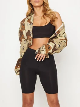 

Women's Summer Bodycon Yo-ga Biker Sports Shorts High Waist Elastic Booty Shorts 2019 New Arrival Quick Drying Shorts