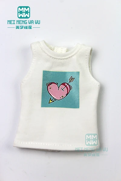 XB--026--D 1 шт. Blyth кукольная одежда модная розовая куртка, жилет, джинсы с дырками для Blyth, Azone 1/6 аксессуары для кукол - Цвет: XB--026--D
