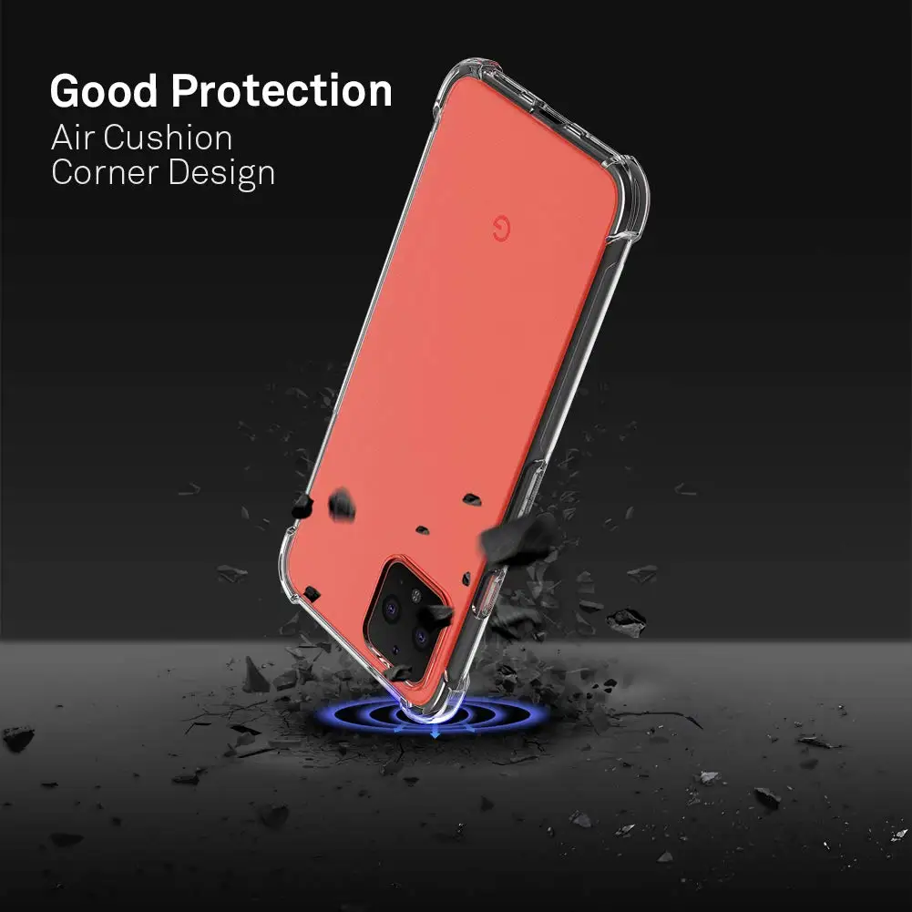 Ultra Thin Shockproof Soft TPU Transparent Phone Cover