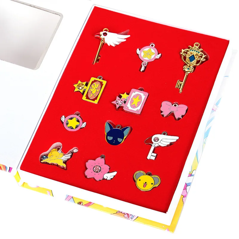 Cardcaptor Сакура Волшебная карта Сакура кулон ожерелье модель игрушка Клоу Волшебная битва Птица Форма сплава набор новые продукты