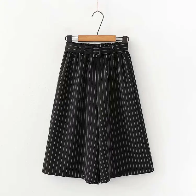 Осенние полосатые женские брюки-карго Falda Pantalon Mujer с высокой талией широкие брюки женские весенние свободные женские брюки