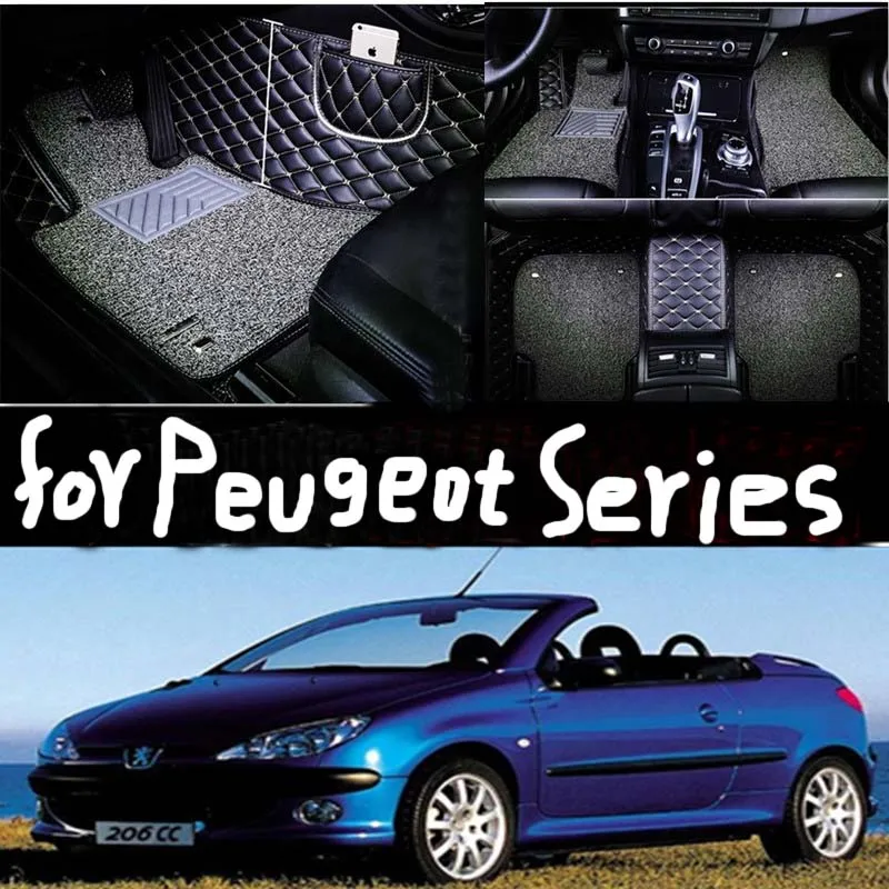 

Custom car floor mats For peugeot All Models 308 206 508 5008 301 408 2008 207 3008 4008 RCZ waterproof car accessories