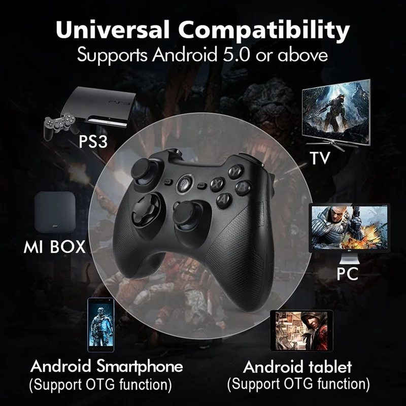 IG-Esm-9101 геймпад для Xiaomi Mi Tv Box 3 S игровой контроллер с двойной вибрацией Turbo Android геймпад для ПК Ps3 телефон