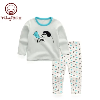 

Yobeyi Baby fall pajamas girls underwear set cuhk children's underwear