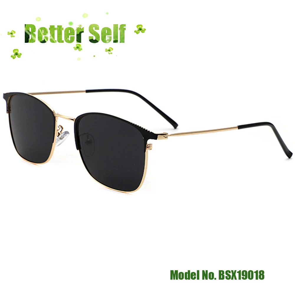 

2020 New BSX19018 Square Retro Metal Sunglasses Better Self Men Women Fashion UV400 Eyewear Anti Glare Sun Glasses