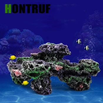 

Fish tank landscaping decoration simulation rockery coral reef seabed landscaping decoration fish shrimp crab shelter