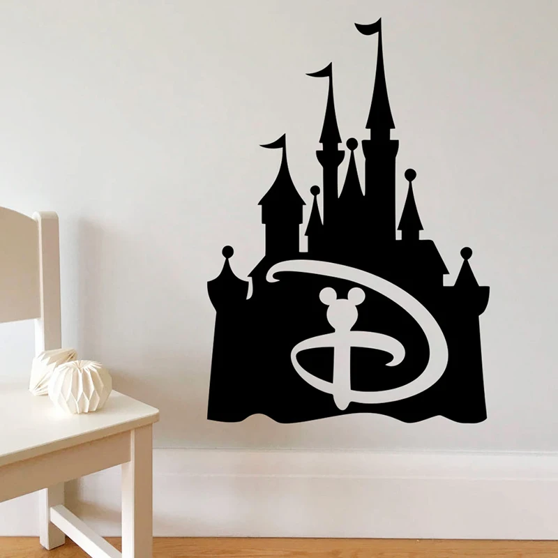 Cartoon Disney Mickey Mouse Emblem Dreaming Castle Vinyl Wall Stickers For Home Decor Kids Room Decoration Mural Wall Art Decals Cartoon Disney Mickey Mouse Emblem Dreaming Castle Vinyl Wall Stickers For Home Decor Kids Room Decoration Mural Wall Art Decals
