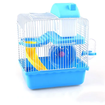 

Hamster cage golden silk bear nest villa hamster supplies double-decker villa castle small pastoral