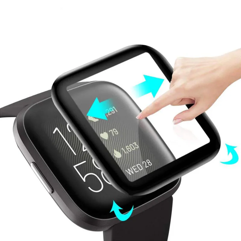 3D полное покрытие мягкая прозрачная защитная пленка Smartwatch Guard для Fitbit Versa 2 versa2 Smart Watch защита экрана(не стекло