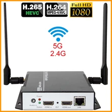 HEVC H.265 HDMI Video Audio To RTSP RTMP HTTP M3U8 Streaming Encoder Wireless H265 H.264 HD Video To IP Stream Encoder IPTV WiFi apt56f50l to 264