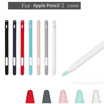 

For Apple Pencil 2nd Generation Case candy Silicone For iPad Pencil 2 Cap Tip Cover Holder Tablet Touch Pen Stylus Pouch Sleeve