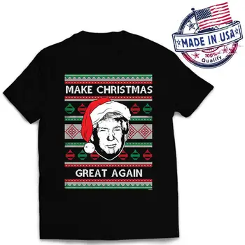 

Merry Christmas Donald Trump New Mens T-Shirt Keep America Great Christmas trump Xmas Holiday gift ideas T-shirt Tee Top T Shirt