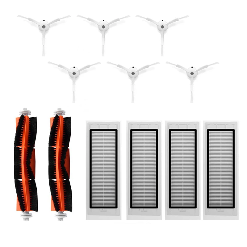 6* боковая щетка+ 4* HEPA фильтр+ 2* основная щетка подходит для вакуума 2 roborock s50 roborock робот