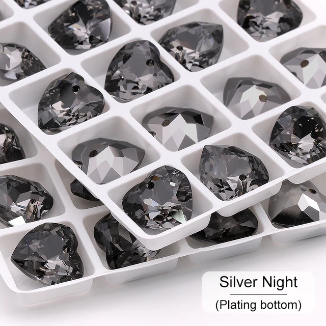 8/14.5MM Earring Making Gemstone High Quality Rhinestone For Pendant Women Jewelry Diamond Strass Charms For Neck Diy Crafts Silver night