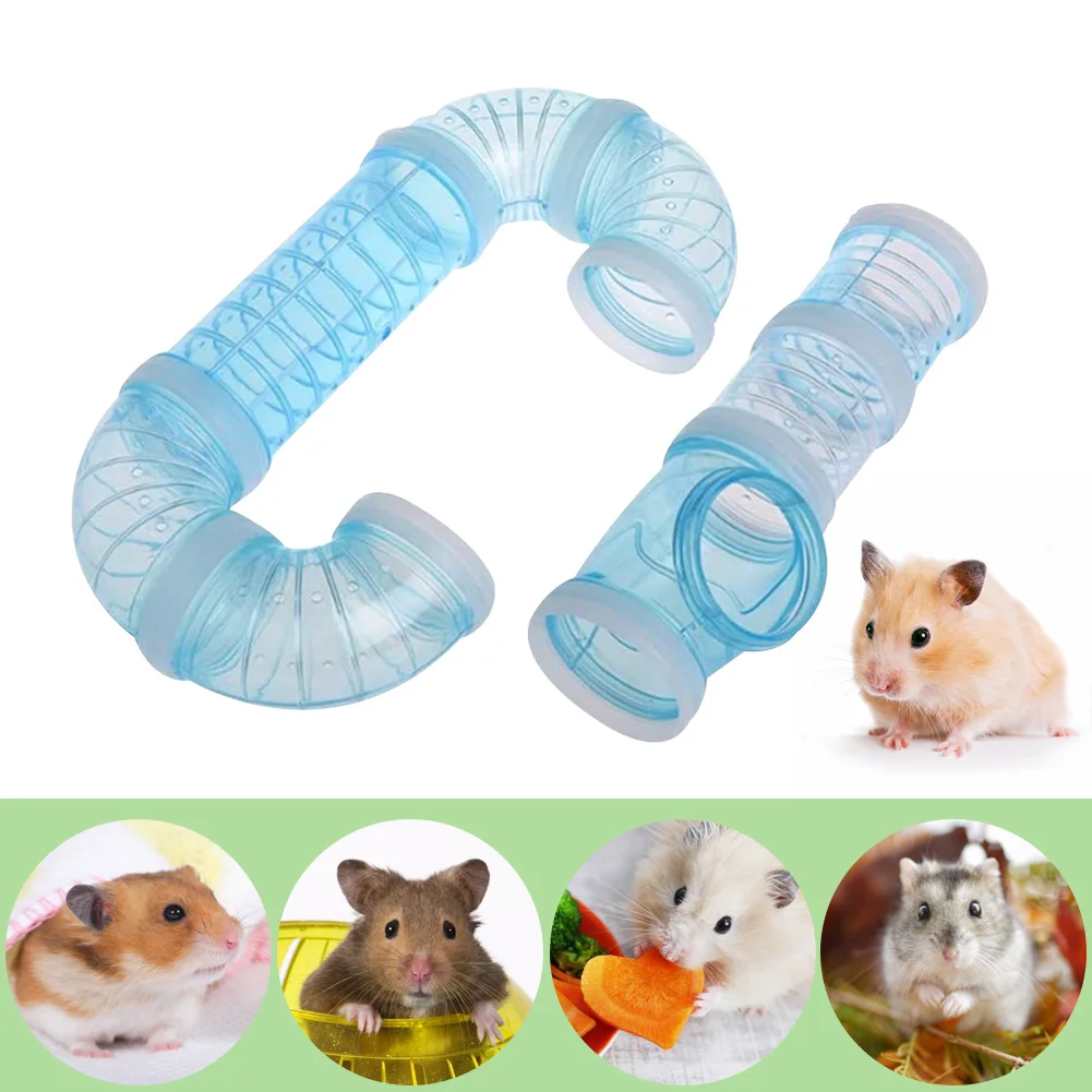 8 x Plastic Training Playing Tools External Tunnel Hamster Toys Multifunctional Cage Accessories Pipeline | Дом и сад