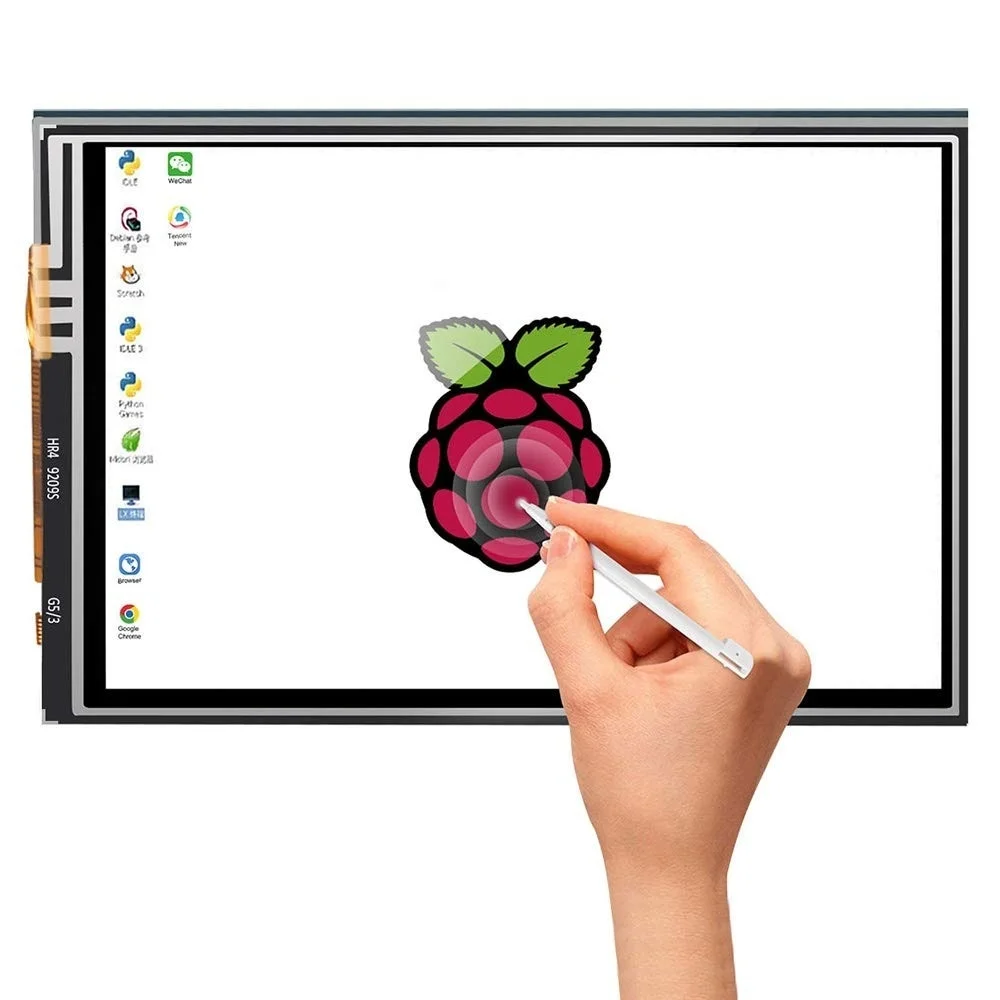 Комплект для Raspberry Pi 4 Модель B 3,5 дюймов Сенсорный экран Дисплей монитор 480x320 ЖК-дисплей оболочка радиатора Экран стилус для сенсорного экрана