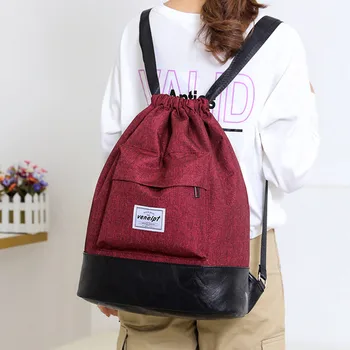 

2020 Xiniu Fashion Female Backpack Casual Unisex Street Bundle Rope Sport Backpack School Bags Travel Beach Bags рюкзак женский