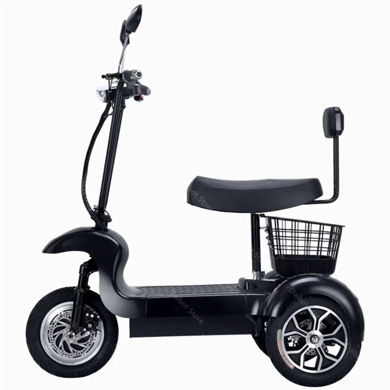 New 3 Wheel Electric Tricycle Three Wheels Electric Scooters 500W 48V Max Speed 35KMH Smart Electric Elderly Scooter (51)