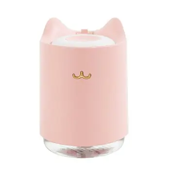 

320ml Cat Shape Ultrasonic Air Humidifier USB Diffuser Nano Spray Atomizer Non-slip Bottom Easy Disassembly Home Office