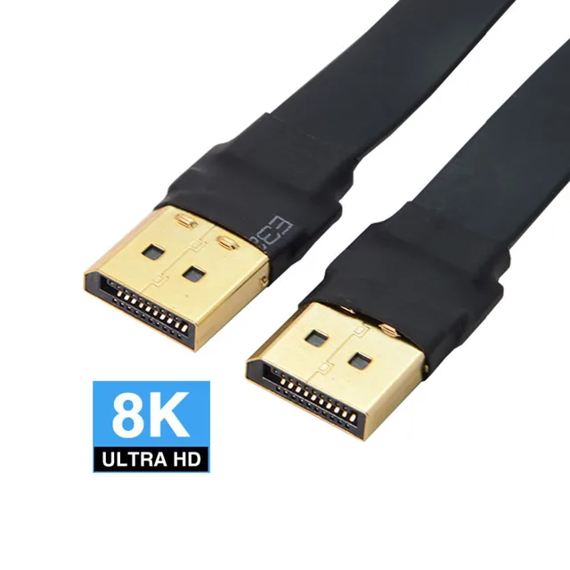 Displayport Dp 4k 60hz Cable 0.2m Slim 