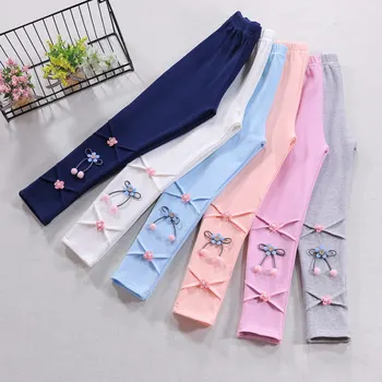 

Kids girls boutique leggings autumn winter 2019 new cotton children trousers Baby warmed Pants for girls school Clothes 3-11Year