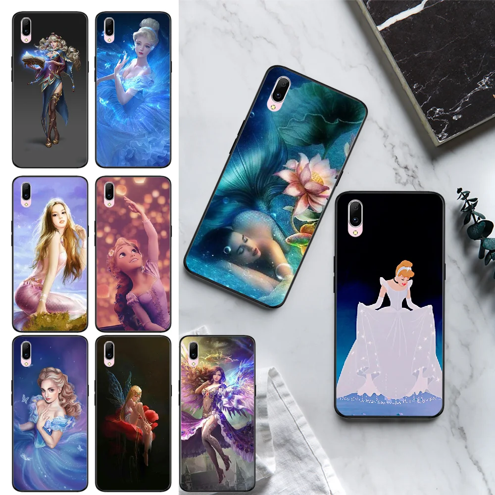 

OFFeier Princess cartoon character Coque Shell Phone Case For VIVO Y97 95 85 83 81 79 75 71 Y91 U1 91i 81S 81i