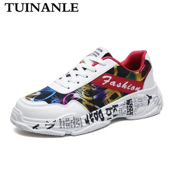 

TUINANLE 2020 Summer White Sneakers Sping Woman Casual Fashion Sneakers Graffiti Flats Ladies Vulcanized Shoes Zapatos De Mujer