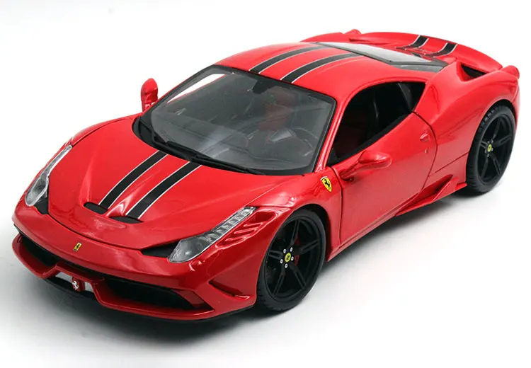 JZ) Bburago 1/18 1:18 Ferrari 458 специальный спортивный гоночный автомобиль Транспортное средство литье под давлением дисплей Модель игрушки на день рождения для детей мальчиков и девочек - Цвет: 458 Special Red