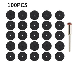 Disque de coupe abrasif avec mandrins, 100 pièces, meules, accessoires de meulage suspendus pour moulin électrique, lames de scie à mailles 100 